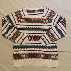 OLD NAVY multicolored Crew Neck Fair Isle Sweater XL
